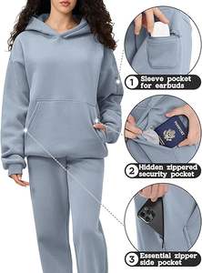 Diseño personalizado de media cremallera sudadera de gran tamaño sudaderas con capucha 2025 de moda de manga larga pulóver Tops Y2k otoño traje de diseño personalizado pulóver - Product Image 3