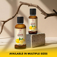 Aromatika Huile Essentielle de Zeste de Citron 100% Pure Pressée à Froid 100ml Parfum Agrumes Frais Aromathérapie Naturelle pour Peaux Grasses