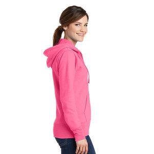 Azul cremallera completa deportes señoras sudaderas con capucha mujeres suave cálido gimnasio Fitness al aire libre sudadera térmica - Product Image 6