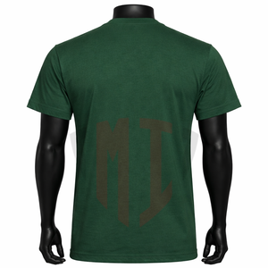 T-shirt pour homme à col rond uni, décontracté, streetwear, manches courtes, pour tous les jours, t-shirt personnalisé OEM pour homme - Product Image 2