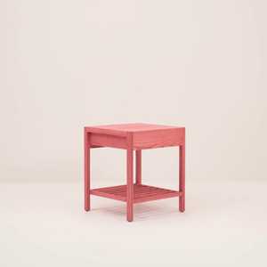 Table de chevet moderne en bois massif avec tiroir et étagère ouverte Table de chevet pour chambre et salon. - Product Image 5