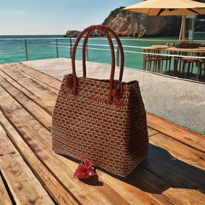 New Arrival Women's Custom Eco-Friendly Shopping Handbag Recycled <b>Plastic</b> Shoulder <b>Tote</b> Bag Design Fashionable & Sustainable - Product Image 2