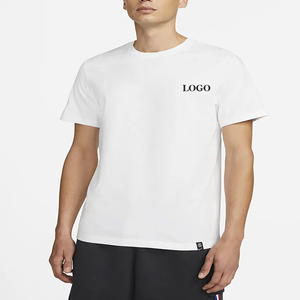 Camiseta gráfica personalizada transpirable de ajuste Regular de peso ligero para hombre/camiseta de poliéster de algodón en blanco liso con precio al por mayor - Product Image 3