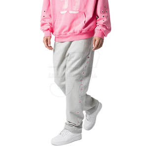 กางเกงพลอยเทียมสำหรับผู้ชายกางเกงผ้าคอตตอนผ้าโพลีเอสเตอร์ทรงสลิมฟิตสำหรับผู้ชายดีไซน์ตามสั่ง - Product Image 1