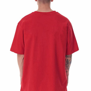 Cómoda Camiseta de algodón 100% con hombros caídos, diseño único, Camiseta holgada de verano con hombros caídos para hombres - Product Image 4