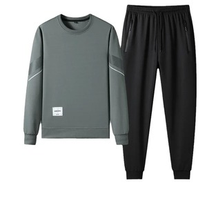 Diseño elegante Chándales al por mayor Trajes de sudor casuales de algodón de primera calidad Nuevo conjunto de 2 piezas transpirable de alta calidad para hombres - Product Image 5