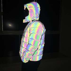 Unisex Winter Canvas Windproof Breathable Puffer Jacket with Front Custom Logo OEM ODM Streetwear Safety Outerwear - Product Image 4