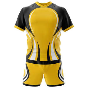 ชุดเสื้อฟุตบอลรักบี้แห้งเร็วระบายอากาศได้ดีชุดเสื้อเจอร์ซี่ใส่สบายดีไซน์ใหม่ล่าสุด - Product Image 1