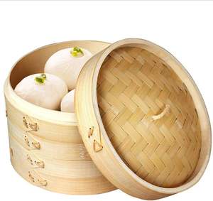 Eco-friendly Healthy Cooking Steamer Low Cost Wholesale Bamboo <b>Basket</b> Non-Chemical <b>Food</b> Steamer From Vietnam - Product Image 1