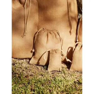 Sacche Promozionali Sostenibili in Juta con Coulisse per Merchandising - Product Image 6