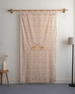 Ensemble de rideaux imprimés à la main avec motifs floraux pour fenêtres, rideaux de luxe pour salon, rideaux de fenêtre imprimés floraux - Product Image 4