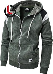 Sudadera con capucha de lana de algodón 100% de peso pesado para hombres invierno cálido sin forro cómodo elegante características personalizadas capucha antiarrugas - Product Image 6