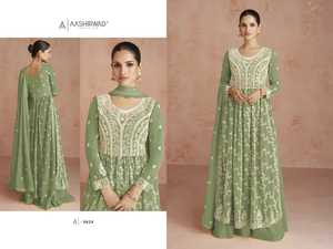 Ropa india y paquistaní de crepé pesado, ropa de mujer Salwar Kameez para mujer, ropa a precio de exportación - Product Image 3