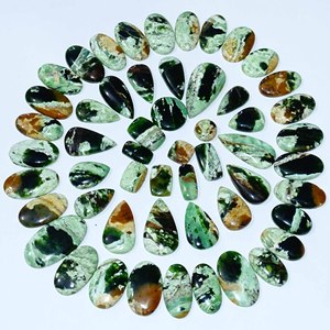 อัญมณีควอตซ์ทรงหลวมขนาด AAA + คุณภาพสูงปราศจากพลอยคาลซิโดนีสีเขียวธรรมชาติ - Product Image 5