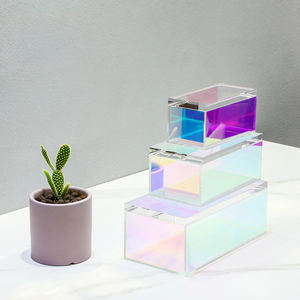 بيع بالجملة حجم قوس قزح الاكريليك قزحي الألوان الاكريليك صندوق عرض <span class=keywords><strong>Lucite</strong></span> الاكريليك - Product Image 2