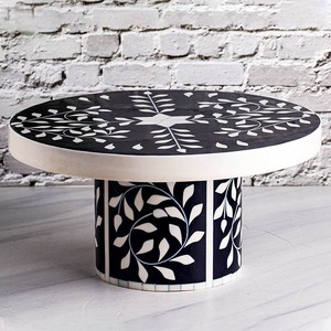 ขาตั้งเค้กทรงสี่เหลี่ยมฝังกระดูกทำมือ เป็นมิตรกับสิ่งแวดล้อม ทนความร้อน คุณภาพส่งออกอินเดีย ดีไซน์ใหม่ สวยหรู สำหรับงานแต่งงานและงานพิเศษ - Product Image 2