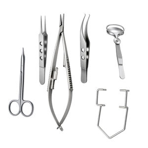 Ensemble d'instruments ophtalmiques en acier inoxydable, instruments chirurgicaux pour la chirurgie oculaire, qualité médicale, réutilisables, OEM, vente en gros, export - Product Image 3
