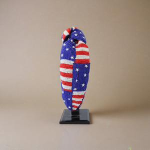 Diadema Artesanal con Cuentas de la Bandera de EE. UU., Accesorio Patriótico para el Cabello para el 4 de Julio, Día de los Caídos, Día del Trabajo, Diademas de Moda en 2025 - Product Image 1