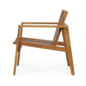 Chaises de jardin en teck massif, idéales pour se détendre en extérieur et au design moderne et élégant. - Product Image 4