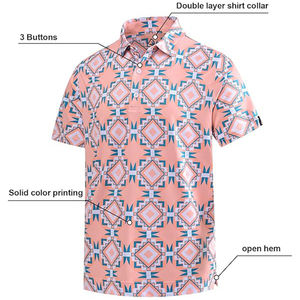 Polo de golf personalizado para hombre Camiseta de manga corta con logotipo OEM 100 Poliéster Camiseta de punto de secado rápido - Product Image 4