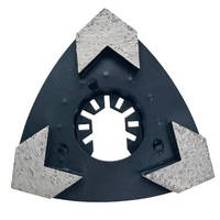 Plato de Pulido de Diamante Oscilante OIS de Montaje Abierto Universal con Tres Segmentos de Flecha para Preparación de Superficies