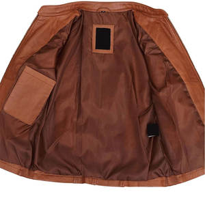 Fait sur mesure Dernière conception Veste en cuir pour femmes avec col montant Respirant et à la mode pour l'hiver Logo personnalisé - Product Image 5