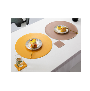 100% Best Quality Leather Plate <b>Dinner</b> <b>Mats</b> and Customized Size Cheap Price and Handmade Use for at Best Price - Product Image 5