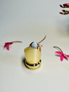 Classique 14K Or Jaune Plié Anneau Rond Bague En Diamant Naturel H I Rond Brillant Coupe SI3 I1 Fournisseur En Gros Cadeau Parfait - Product Image 3