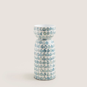 Bougeoir en nacre élégant fabriqué à la main Capiz Shell incrustation Ramadan bougeoir islamique du Vietnam - Product Image 1