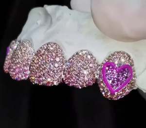 Grillz solide personnalisé 4 pièces, 6 pièces, 8 pièces, 10 pièces en or Grillz en argent, Vermeil, or 10 carats, dents en or 14 carats Grillz - Product Image 3