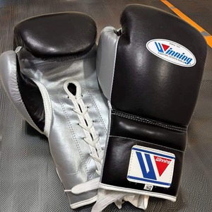 Gants de boxe personnalisés en cuir de haute qualité, logo personnalisé, lacets, gants de boxe Winning, meilleurs gants de compétition - Product Image 1