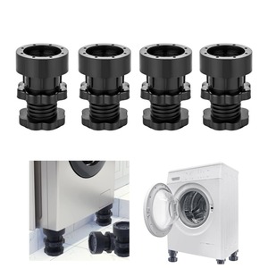 Washing Machine Stand with Adjustable Legs, Movable Base <b>Trolley</b>, Anti-Vibration Pad for Washer & Fridge - Product Image 3