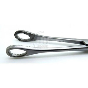 Pince à éponge manuelle réutilisable en acier inoxydable à long manche, instrument chirurgical pour clinique, laboratoire et usage médical - Product Image 5