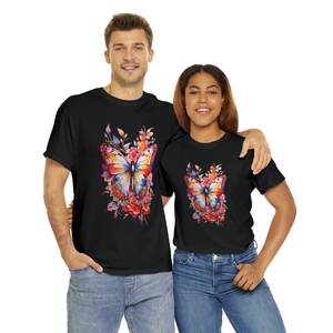 100% algodón estilo americano de alta calidad diseño personalizado Impresión logotipo OEM servicios de gran tamaño gráfico peso pesado camiseta unisex - Product Image 1