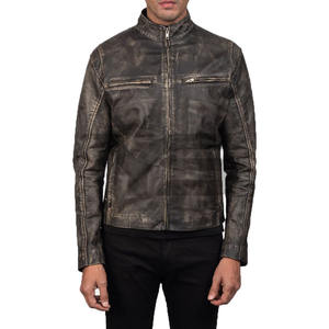 แจ็คเก็ตบอมเบอร์หนังแกะเคลือบคุณภาพสูง ดีไซน์สั่งทำพิเศษ กันลม ซิปกระเป๋าหลายช่อง สำหรับผู้ชาย มีหลายสีให้เลือก สไตล์ไฮสตรีท - Product Image 3
