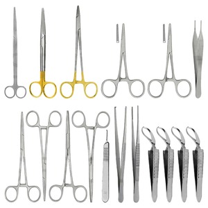 ชุดผ่าตัดทั่วไปสำหรับสัตวแพทย์ขนาดเล็ก17ชิ้นชุดเครื่องมือผ่าตัดสัตวแพทย์ชุดสเตนเลสโดยการทำหมัน - Product Image 1