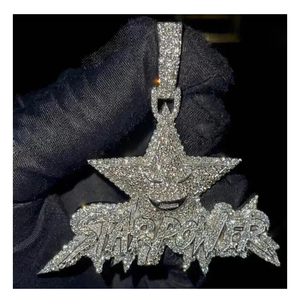 จี้เพชรโมอิสซาไนต์แท้ทรงกลม 4 กะรัต ดีไซน์สั่งทำพิเศษสำหรับผู้ชาย ชุบทองคำขาว 14K เหมาะสำหรับการใส่ซ้อนและเพิ่มความหรูหรา - Product Image 6