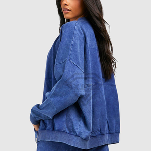 Nuevo Chándal de Mujer con Lavado Ácido, Totalmente Personalizado, Liso y Teñido, Ropa de Invierno Moderna para Mujer, 2026 - Product Image 5