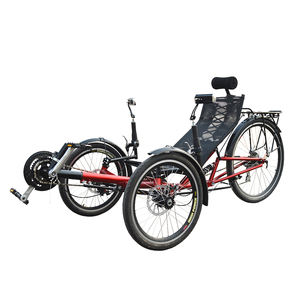 Vélo triporteur couché à 3 roues, vente chaude 2024, pas cher, suspension arrière, niveau d'entrée, siège confortable pour une personne, bon rendement - Product Image 6