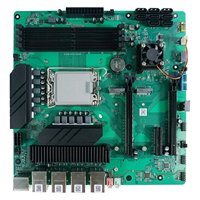 Motherboard Intel Z690 MATX untuk Desktop Mendukung Core I7/I5/I3, RAM DDR4 Empat Kanal 128GB, NVMe M.2 & SATA, Grafis Terintegrasi