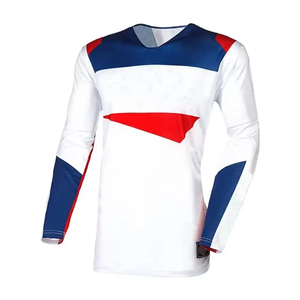 เสื้อโมโตครอสแขนยาวผ้าสแปนเด็กซ์/โพลีเอสเตอร์แบบแห้งเร็ว กลับด้านได้ ป้องกันรังสียูวี ระบายอากาศได้ดี น้ำหนักเบา ไซส์ใหญ่ พร้อมปักชื่อ - Product Image 5