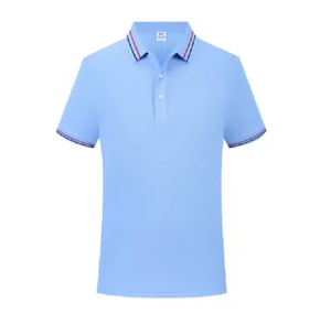 T-Shirt polo en coton de haute qualité pour hommes Bangladesh brodé motif solide Long Anti-rides pour l'été automne manches courtes - Product Image 1