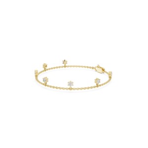0.77 TCW Brilliant Cut Moissanite Tennis <b>Charm</b> <b>Bracelet</b> 925 Sterling <b>Silver</b> Rhodium Plated Luxury Bridal Fine Jewelry Wholesale - Product Image 4