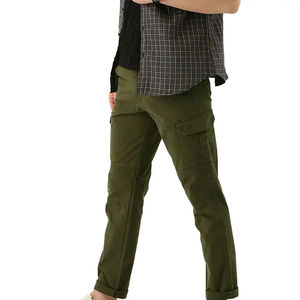 กางเกงคาร์โก้ผู้ชาย ทรงหลวม ระบายอากาศได้ดี น้ำหนักเบา กันลม เอวกลาง มีหลายกระเป๋า สวมใส่สบาย ราคาถูก MOQ ต่ำ - Product Image 4