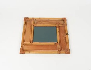 Decoración de pared de ratán rústico moderno, espejos enmarcados naturales tejidos a mano para sala de estar, baño con logotipo personalizado, regalo - Product Image 4