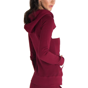 2023 mayorista superior personalizado poliéster/mezcla de algodón Premium invierno Jogger conjuntos de traje mujeres secado rápido último diseño con capucha - Product Image 4