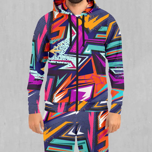 Custom Colorful Solid Rhinestone Unisex Two-Piece Tracksuit Set Hooded Pullover <b>Hoodie</b> & Jogger Pants Fashion Streetwear - Product Image 5