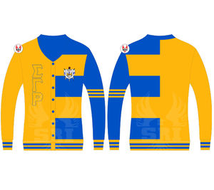Cárdigans Acrílicos Bordados para Mujer de la Hermandad Sigma Gamma Rho |   Suéter Cárdigan Acrílico Personalizado Sublimado para Mujer, Diseño de Hermandad - Product Image 4