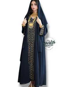 Robes musulmanes élégantes modestes de Dubaï, kaftan simple en mousseline de soie douce de couleur violette unie, broderie de luxe pour femmes, 2025 - Product Image 2