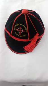 Chapeaux d'honneur bleus de qualité supérieure avec bandeau en coton brodé de logo personnalisé pour les chapeaux de sport et d'occasions formelles - Product Image 4